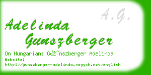 adelinda gunszberger business card